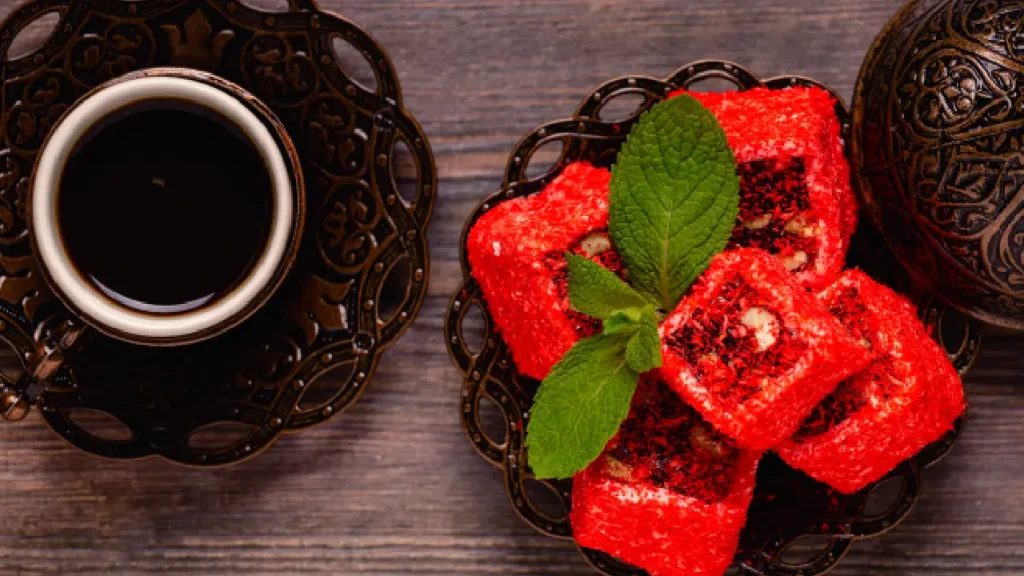 pomegranate turkish delight